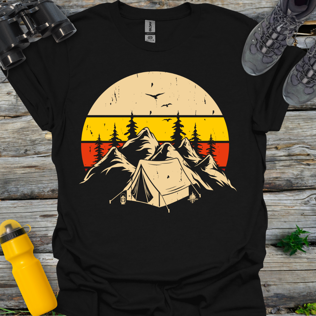 Camping Mountain Silhouette T-Shirt