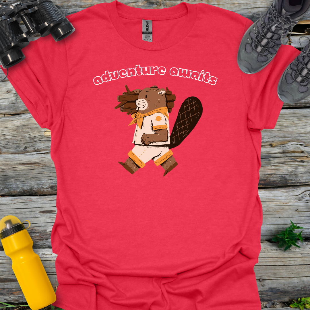 Adventure Awaits Beaver T-Shirt