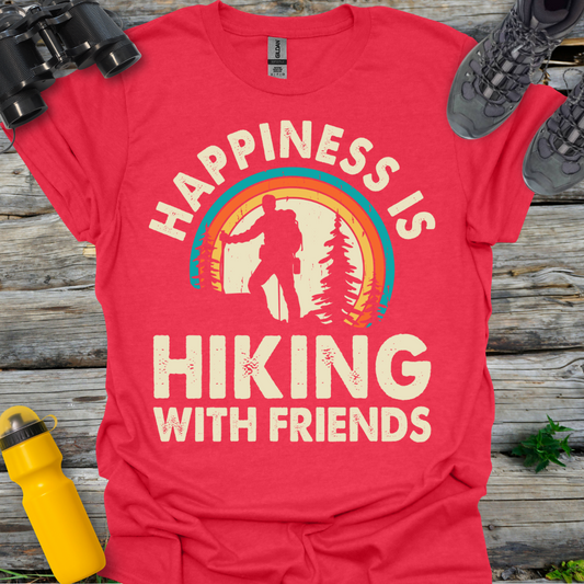 Happiness is Hiking with Friends T-Shirt