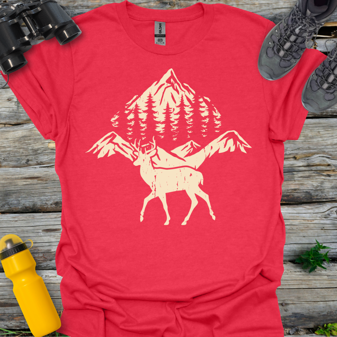 Deer and Mountains T-Shirt