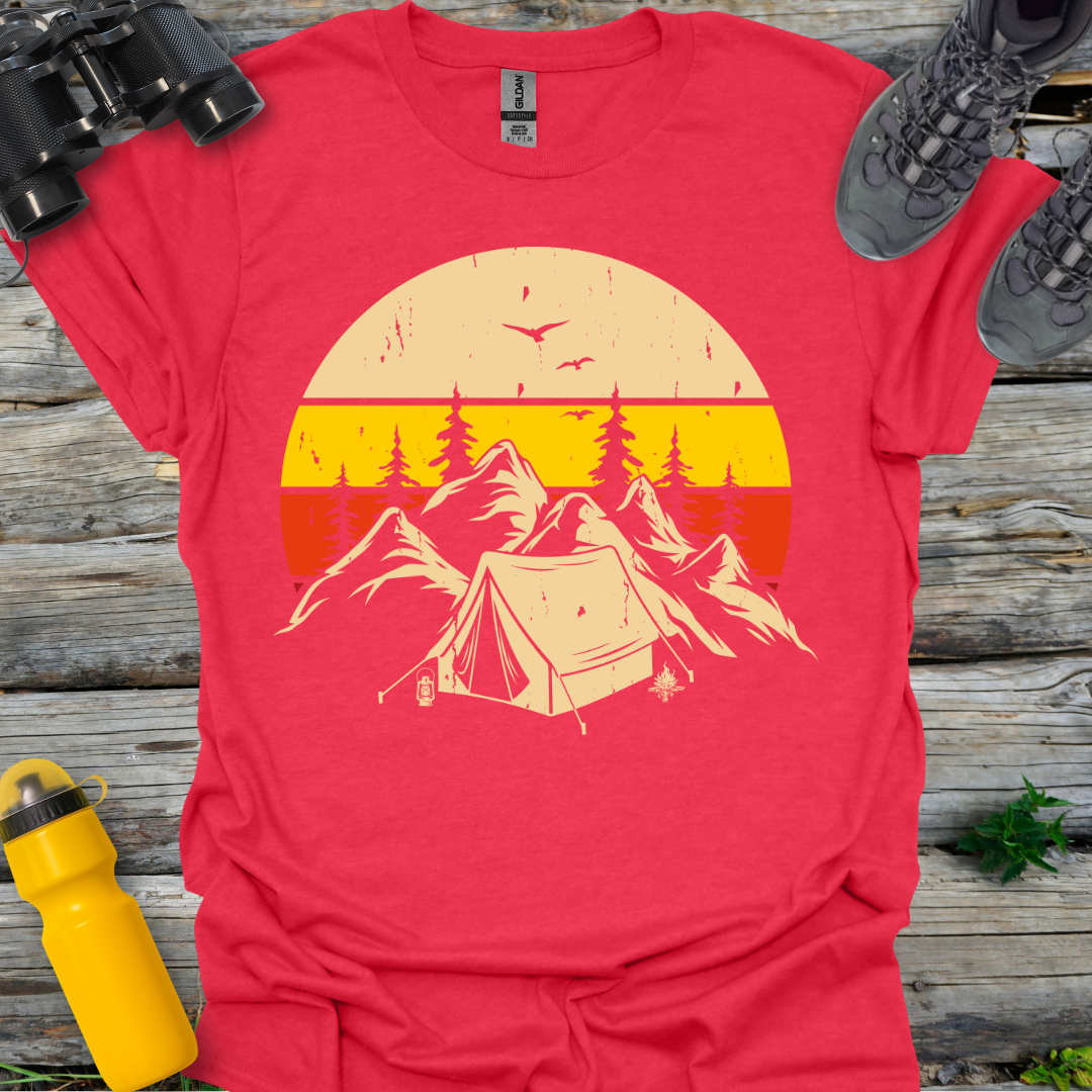 Camping Mountain Silhouette T-Shirt