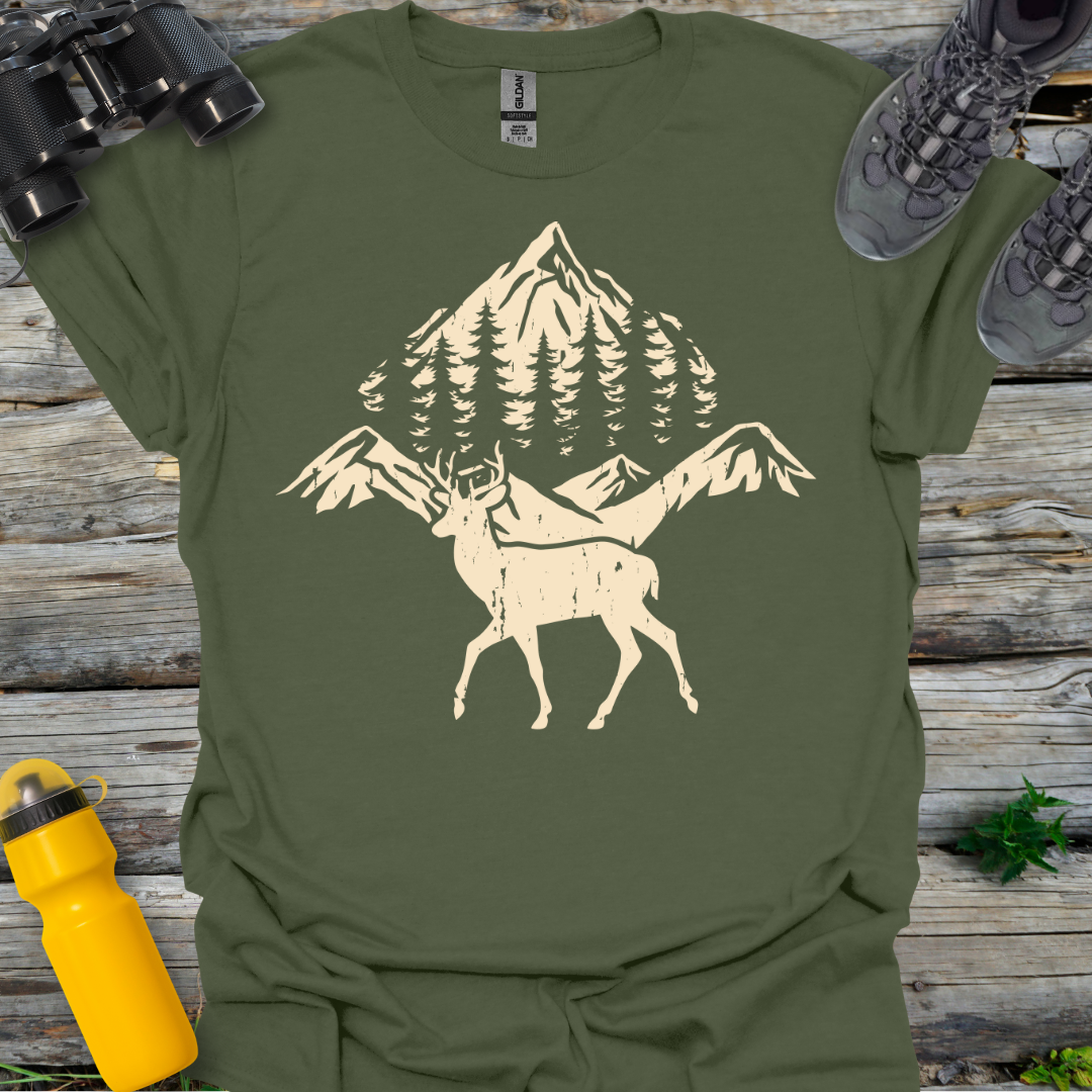 Deer and Mountains T-Shirt