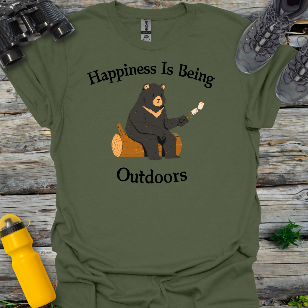 Happiness is Being Outdoors T-Shirt