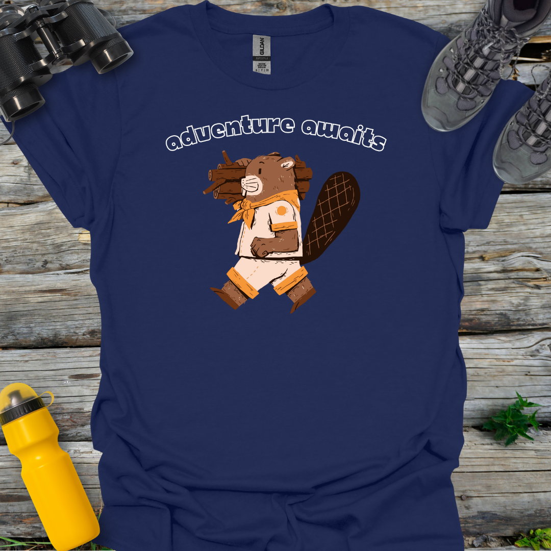 Adventure Awaits Beaver T-Shirt