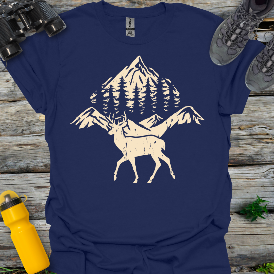 Deer and Mountains T-Shirt