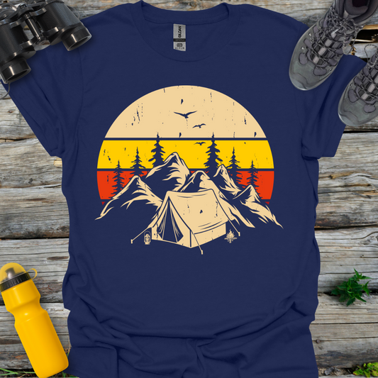 Camping Mountain Silhouette T-Shirt