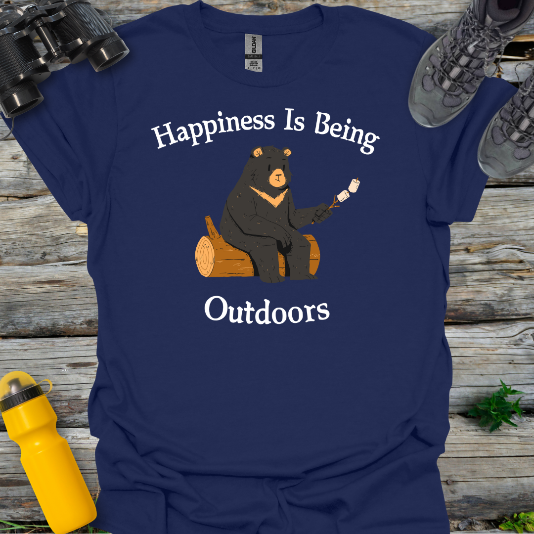 Happiness is Being Outdoors T-Shirt