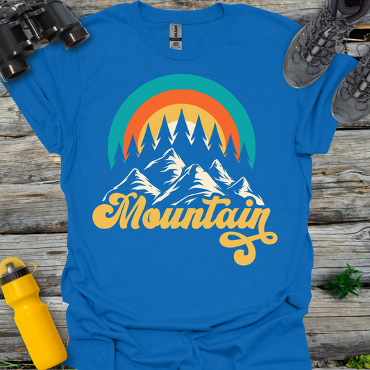 Retro Mountain and Trees T-Shirt