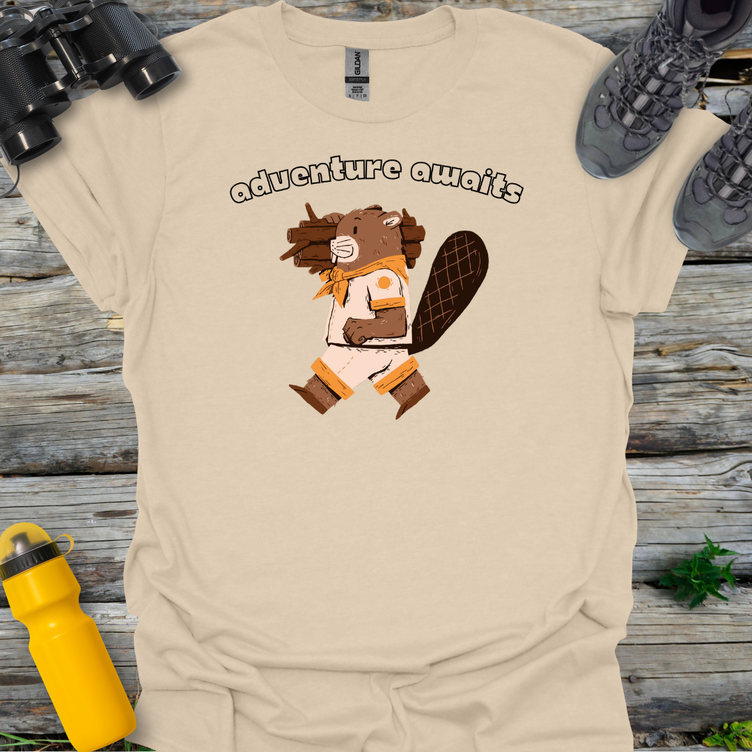 Adventure Awaits Beaver T-Shirt