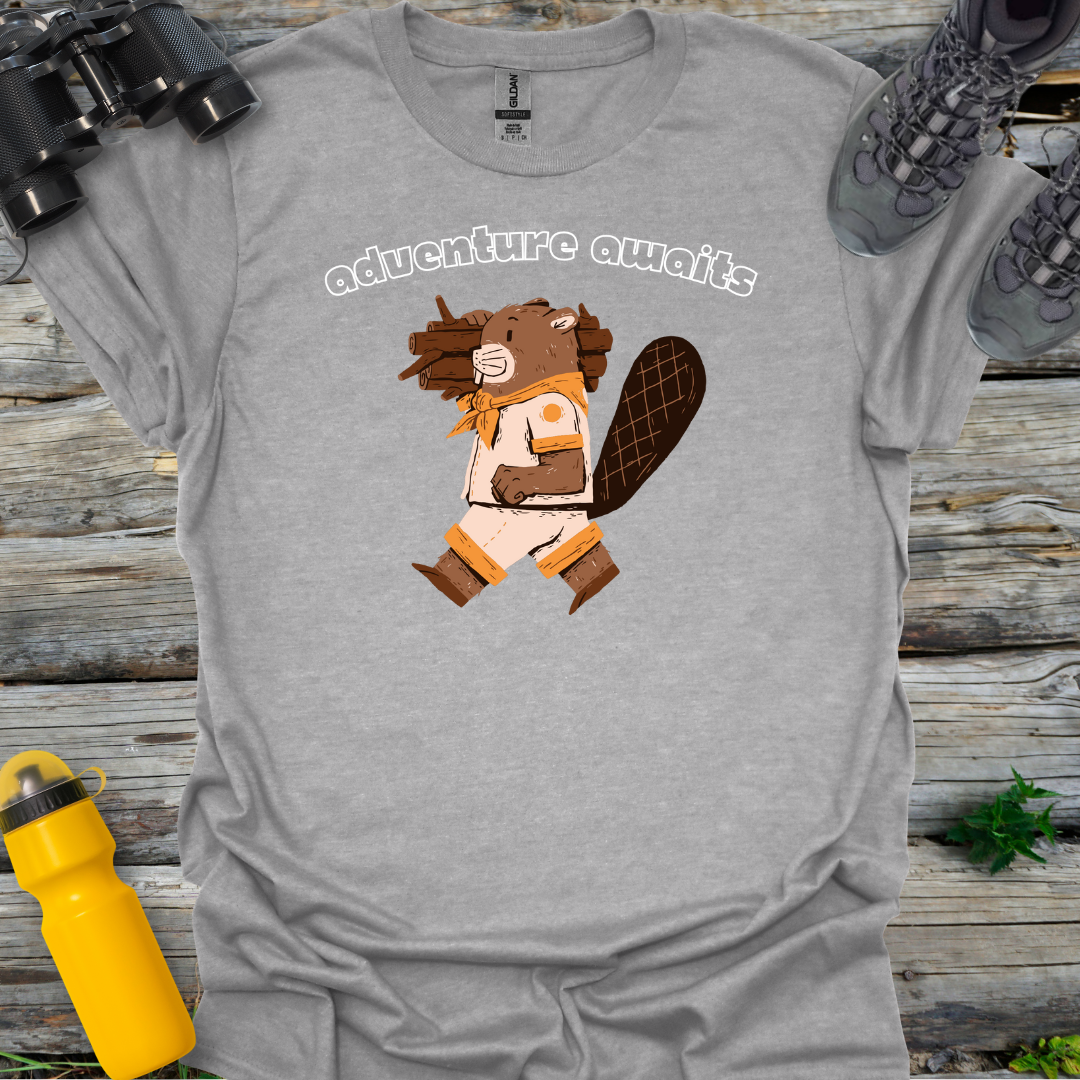 Adventure Awaits Beaver T-Shirt