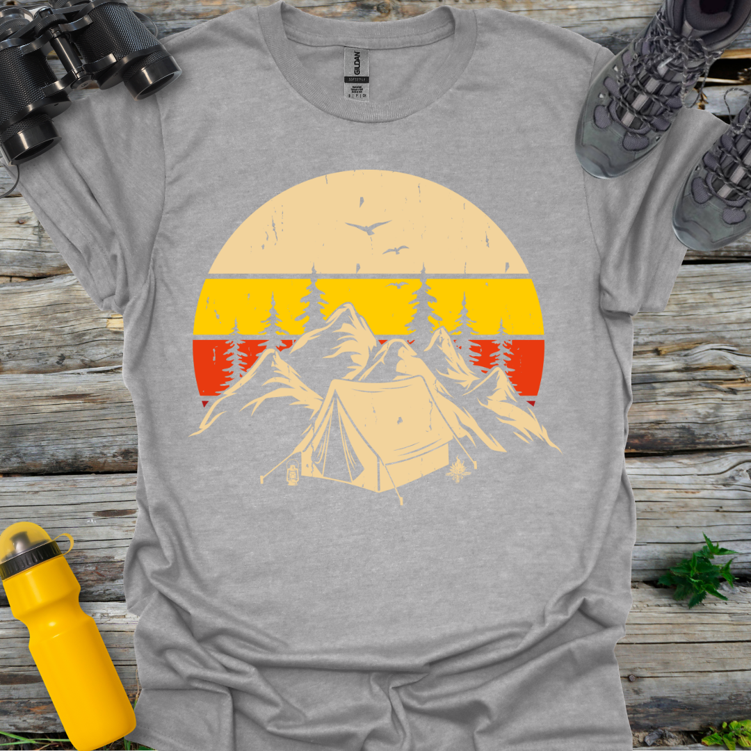 Camping Mountain Silhouette T-Shirt