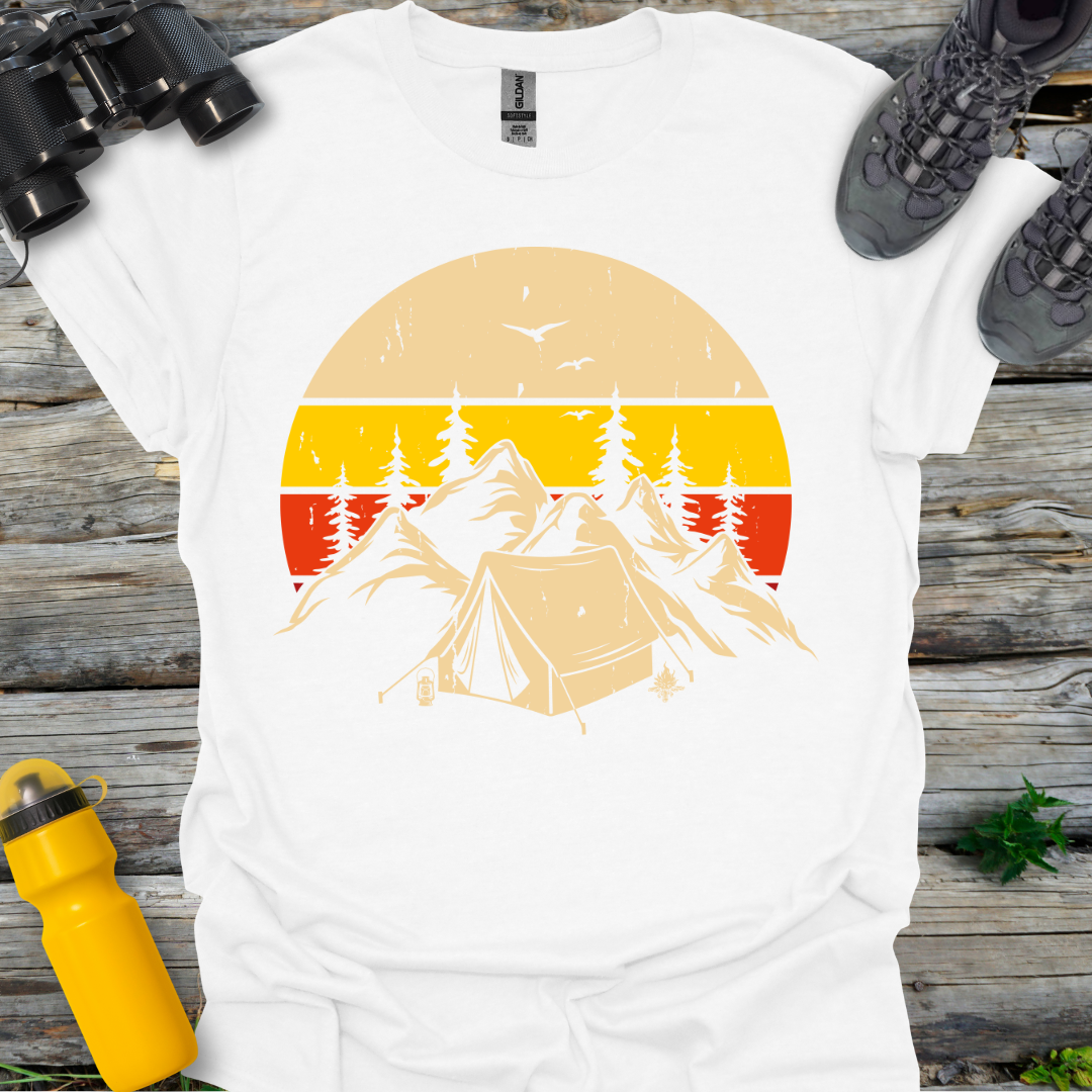 Camping Mountain Silhouette T-Shirt